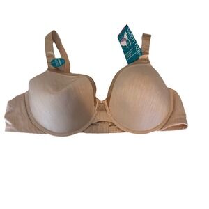 NWT VANITY FAIR ILLUMINATION 44C full figure‎ BRA 76338 Rose beige Support